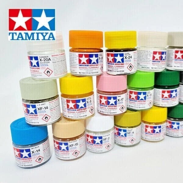 Mini Model Paints Tamiya X Range Acrylic Mini Paints 10ml Models kits – The Gift factory