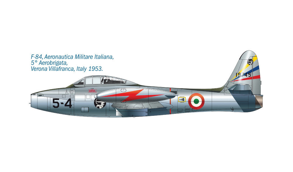 Italeri 1/72 F-84G Thunderjet Fighter-Bomber Scale model Kit 1321 *