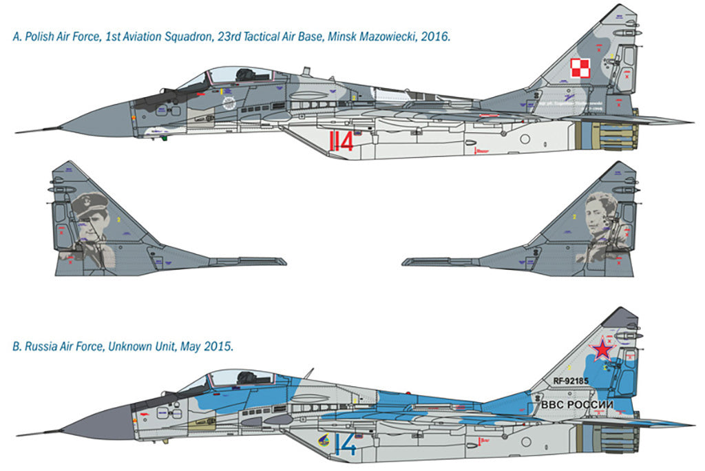 Italeri 1/72 MIG 29A FULCRUM Fighter Jet Scale Model Kit 1377