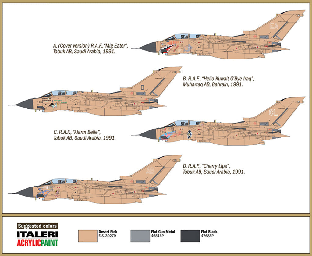 Italeri  1/72 TORNADO GR.1 RAF - Gulf War 25th Anniversary Model kit 1384