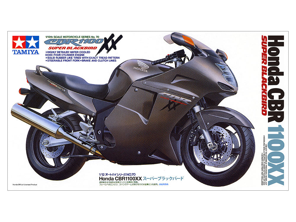 Tamiya 1/12 Honda CBR 1100XX Super Blackbird Scale Model Motorbike kit 14070