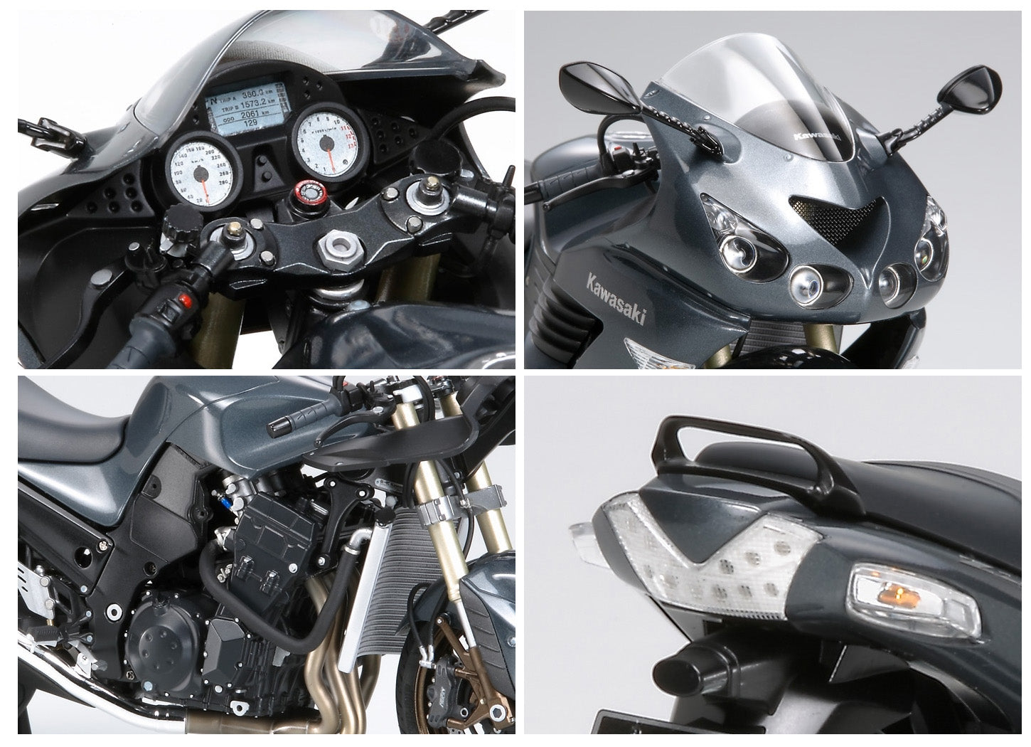 Tamiya 1/12 Kawasaki ZZR1400 Scale Model Motorbike Kit 14111