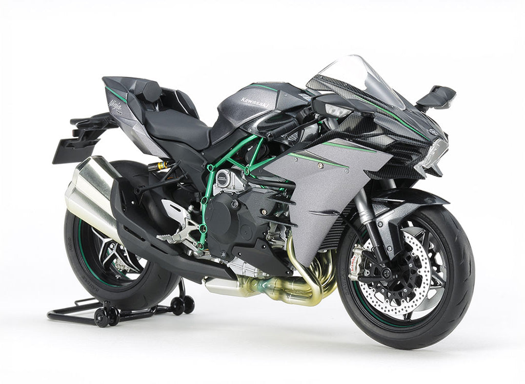 Tamiya 1/12 Kawasaki Ninja H2 Carbon Scale Model Motorbike Kit 14136