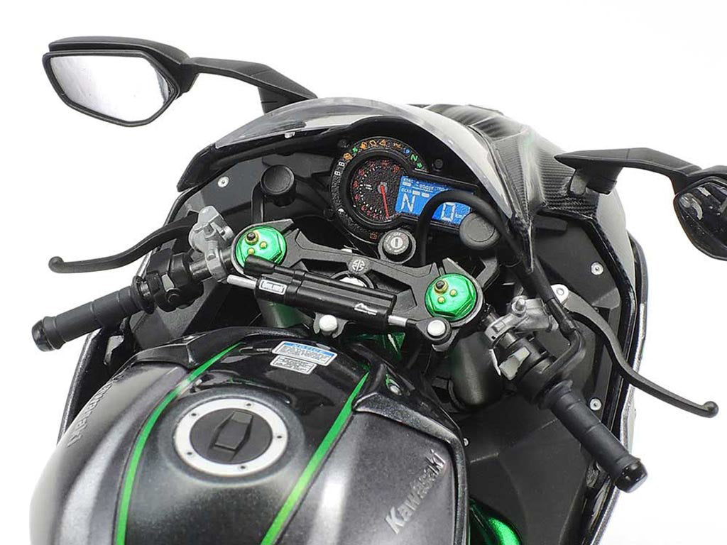 Tamiya 1/12 Kawasaki Ninja H2 Carbon Scale Model Motorbike Kit 14136