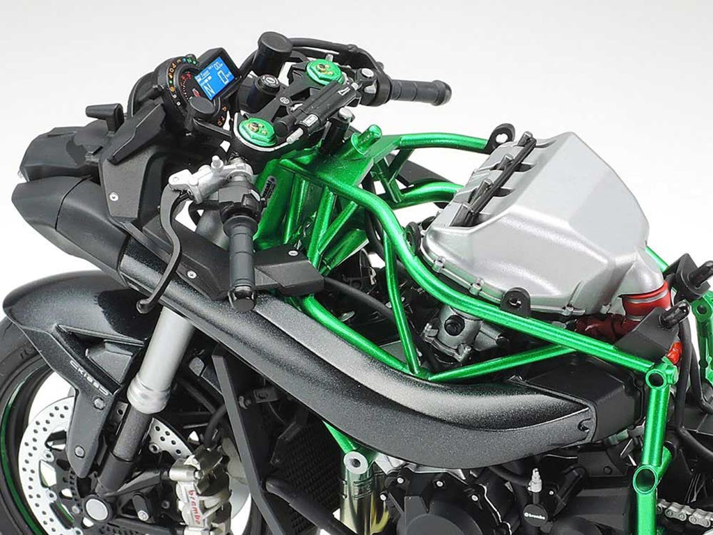 Tamiya 1/12 Kawasaki Ninja H2 Carbon Scale Model Motorbike Kit 14136