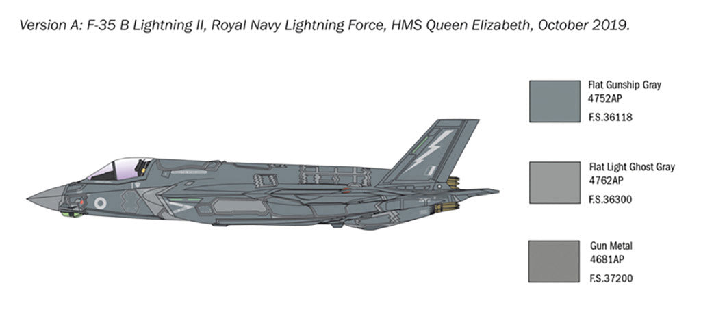 Italeri 1/72 RAF F-35B Lightning II Fighter Jet Scale Model 1425*