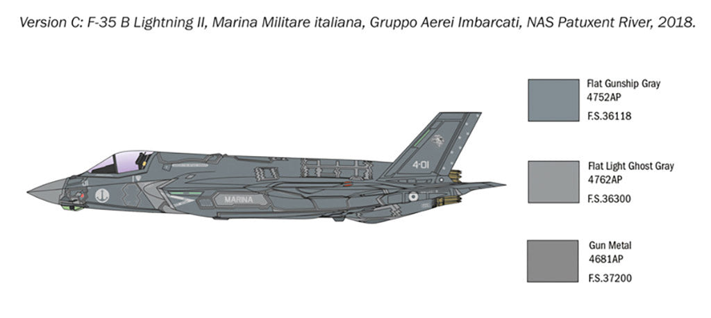 Italeri 1/72 RAF F-35B Lightning II Fighter Jet Scale Model 1425*