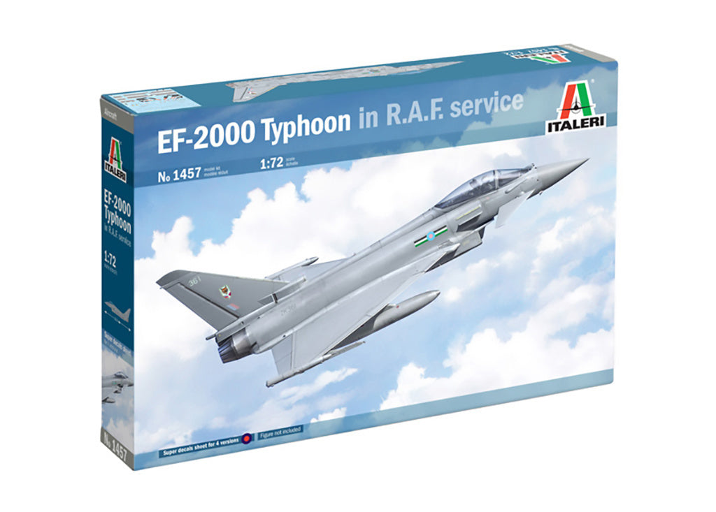 Italeri 1:72 RAF Eurofighter Typhoon EF-2000 Scale Model Kit 1457