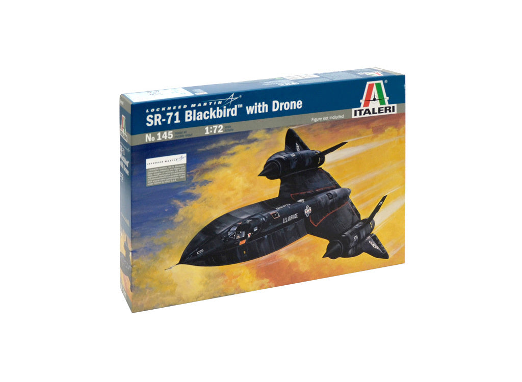 Italeri 1/72 SR-71 BLACKBIRD with DRONE Scale model Kit 0145
