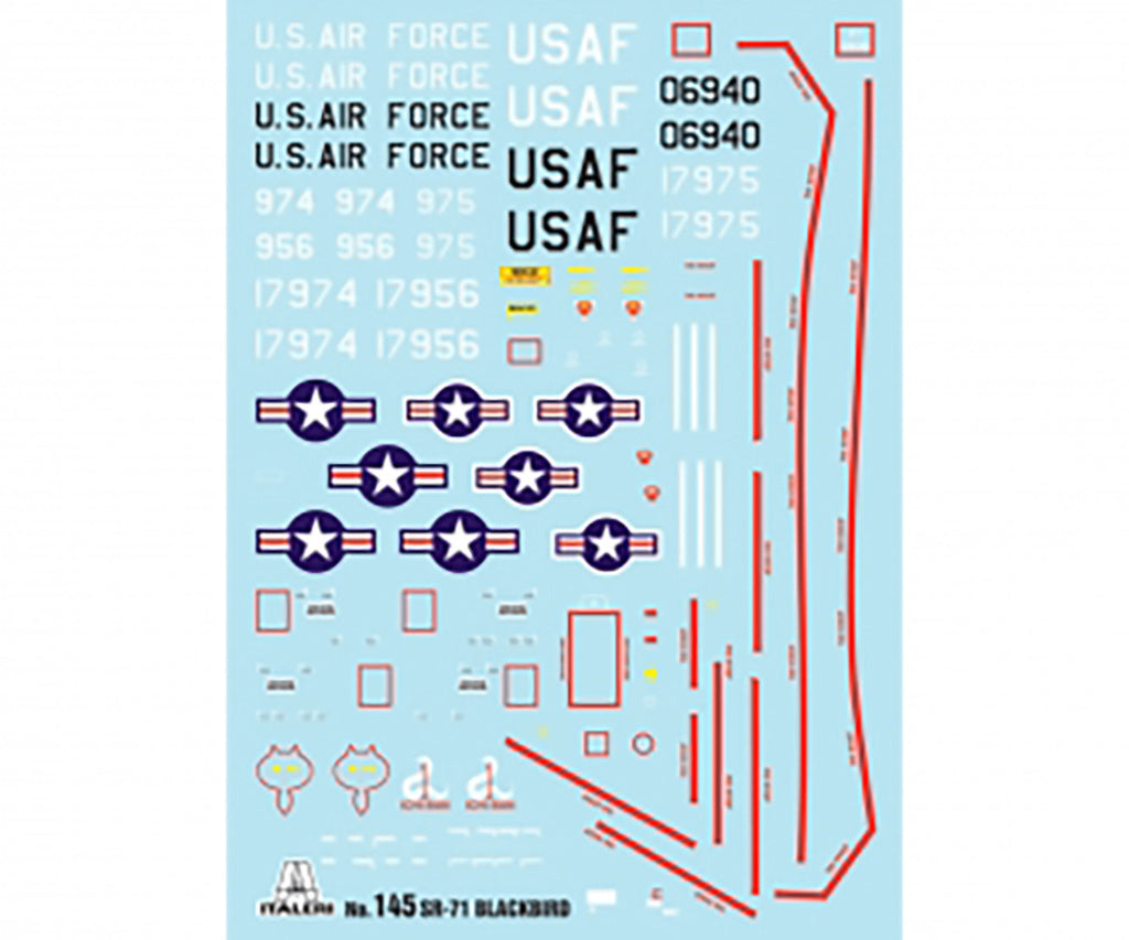 Italeri 1/72 SR-71 BLACKBIRD with DRONE Scale model Kit 0145