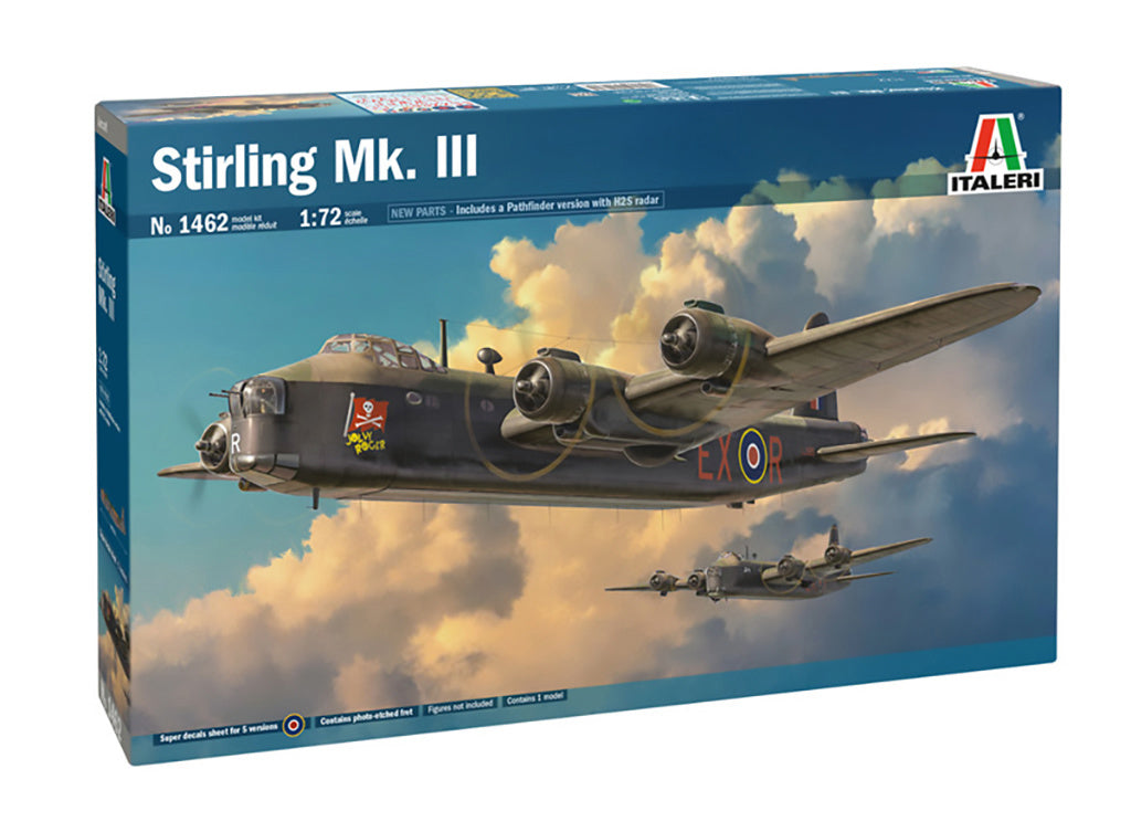 Italeri 1/72 Stirling Mk.III Bomber Scale Model Kit 1462 *