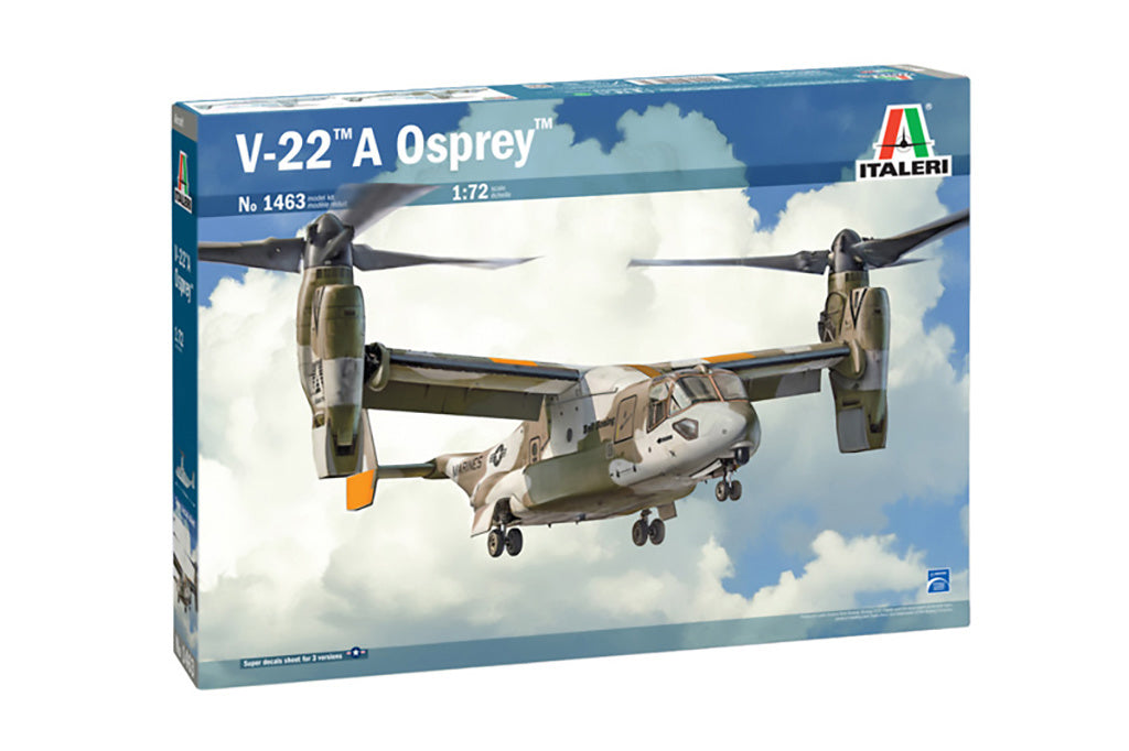 Italeri 1/72 V-22A Osprey Scale Model Kit 1463