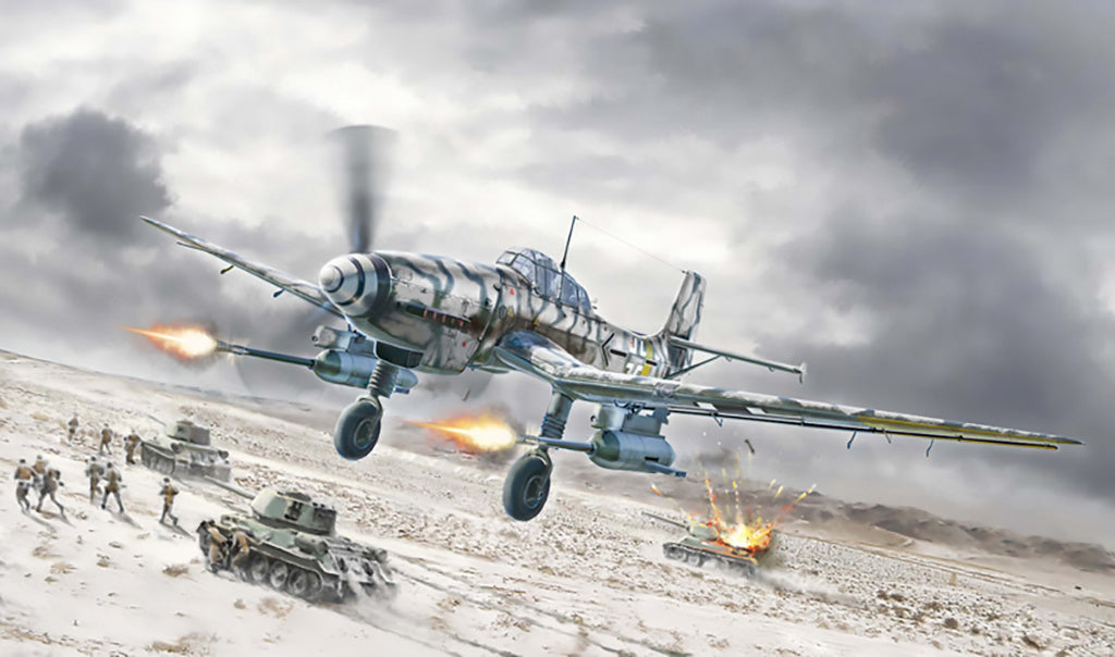 Italeri 1:72 Ju 87 G-2 Kanonenvogel Fighter Plane Scale Model Kit 1466