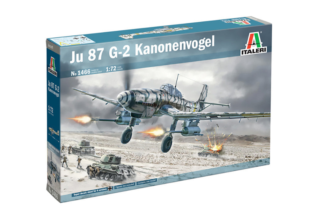 Italeri 1:72 Ju 87 G-2 Kanonenvogel Fighter Plane Scale Model Kit 1466