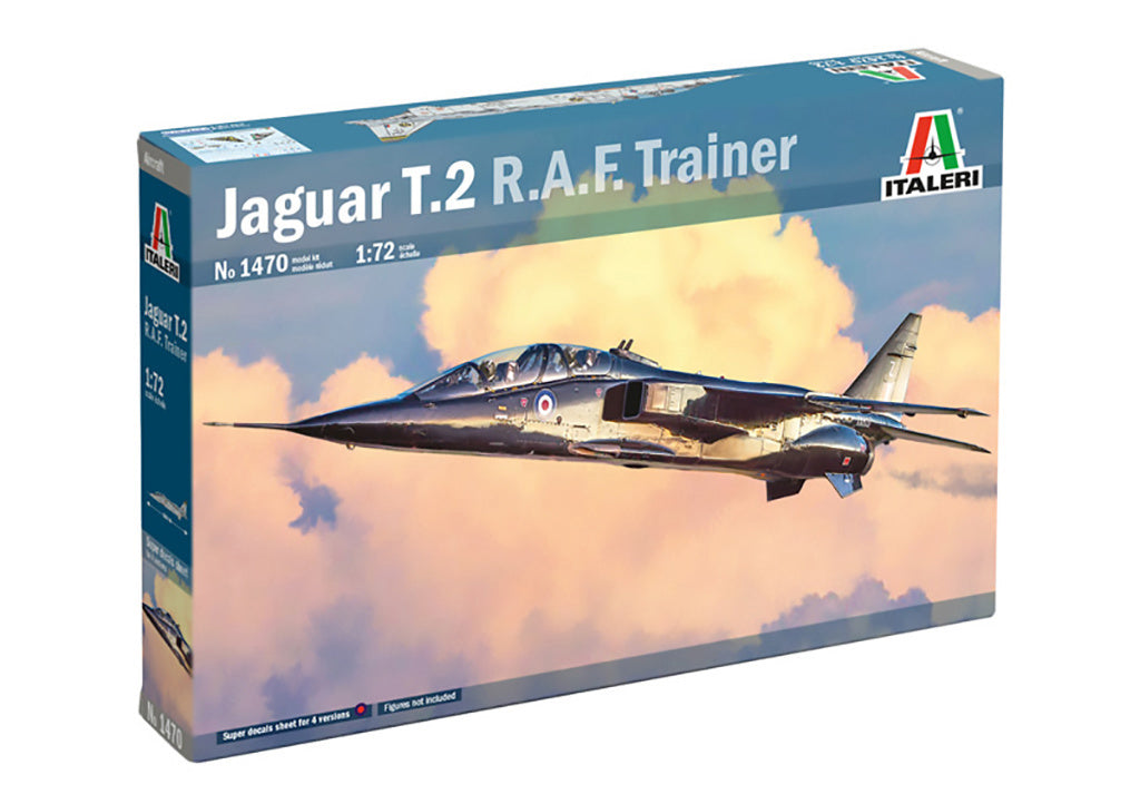 Italeri 1/72 RAF Jaguar T.2 Trainer Fighter Plane Scale Model Kit 1470 *