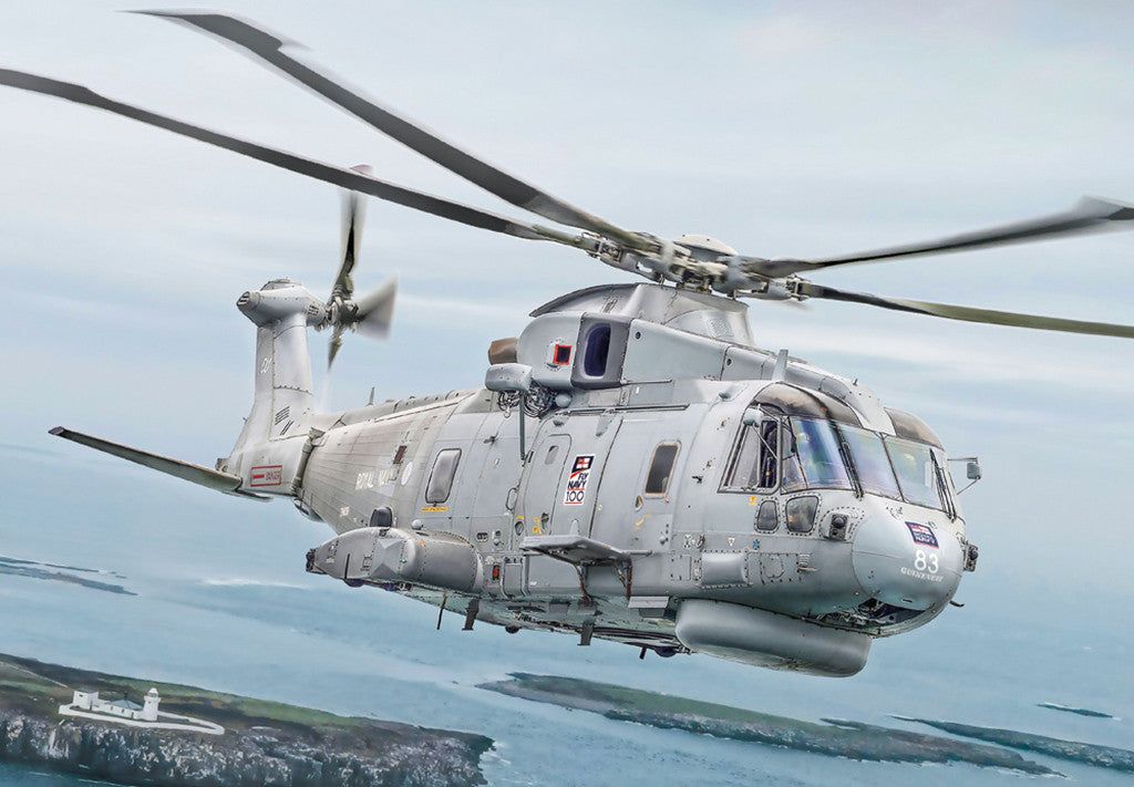 Italeri 1/72 Helicopter AW-101 Merlin HM.1 Military Model Kit 1486