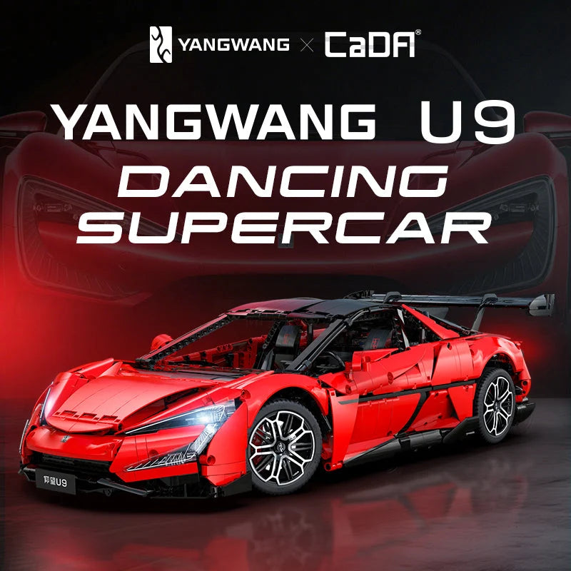 CaDA 1:8 BYD Yangwang U9 Electric Super Coupé - 3671 pcs C64011W