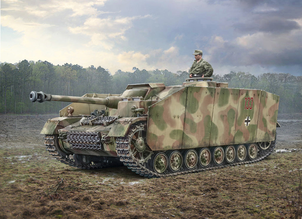 Italeri Sd.Kfz. 167 Sturmgeschütz IV RR Tank Military 1/35 Scale Model Kit