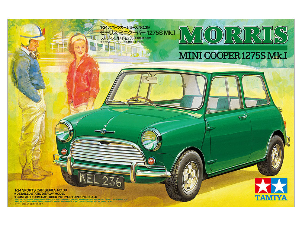 Tamiya 1/24 MORRIS MINI COOPER 1275S Mk.I Car Scale model kit 24039