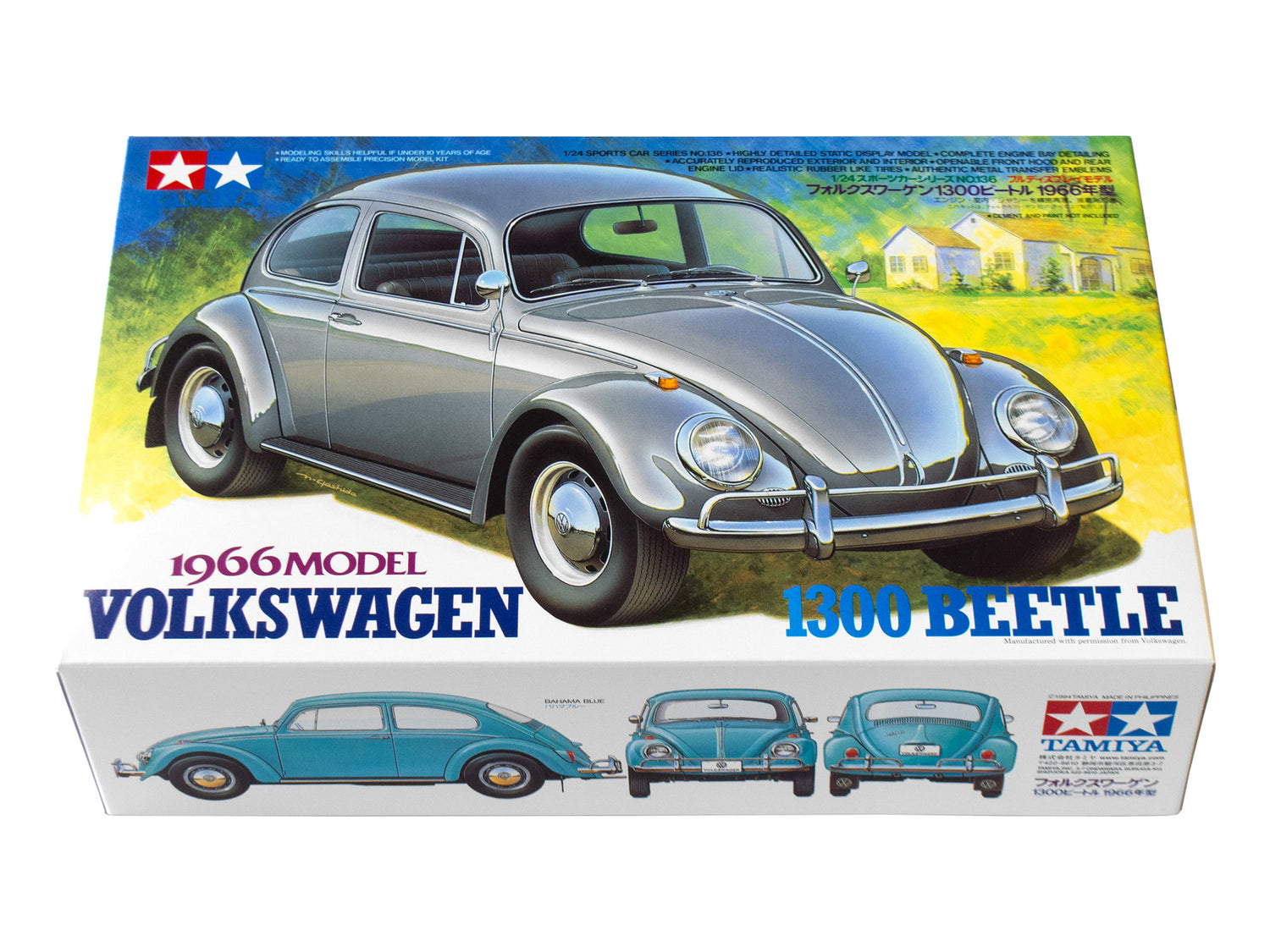 Tamiya 1/24 Volkswagen 1300 Beetle Car Scale model Kit 24136