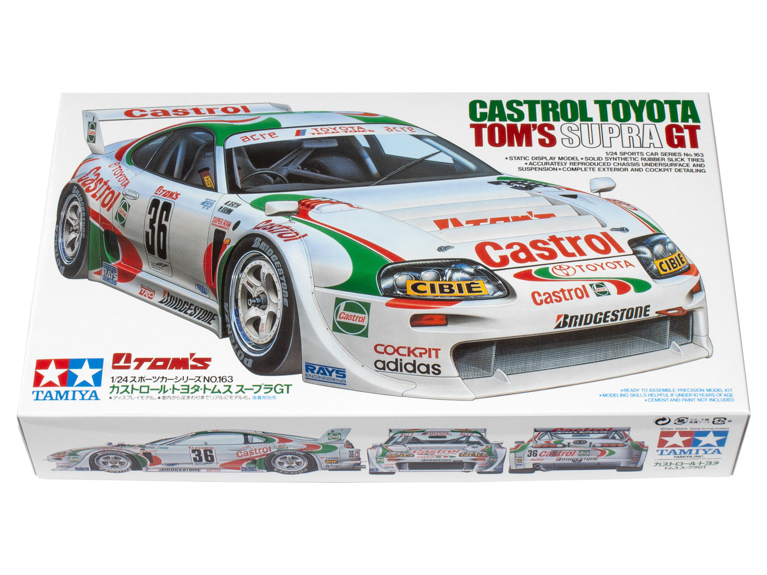 Tamiya 1/24 Castrol Toyota Tom's Supra GT Model Car Kit 24163