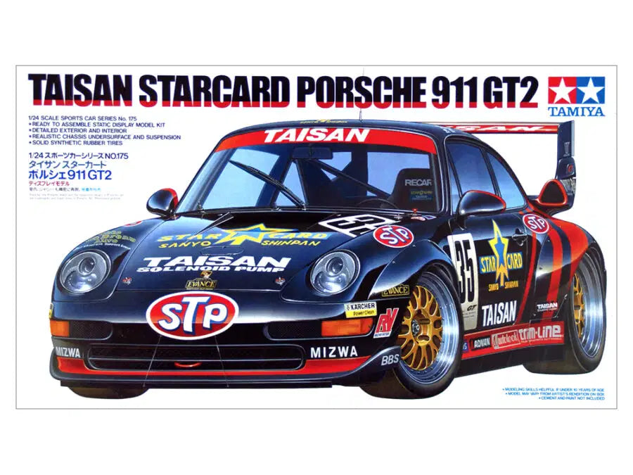Tamiya Taisan Starcard Porsche 911 GT2 Model Car 1/24 24175