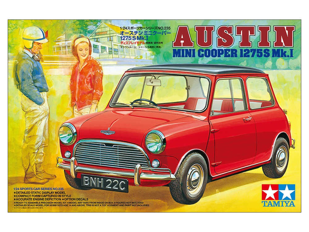Tamiya 1/24 AUSTIN MINI COOPER 1275S Mk.I Car Scale model kit 24235