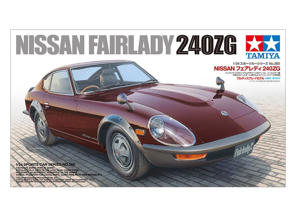 Tamiya 1/24 Nissan Fairlady 240Zg Scale Model Classic Car Kit 24360