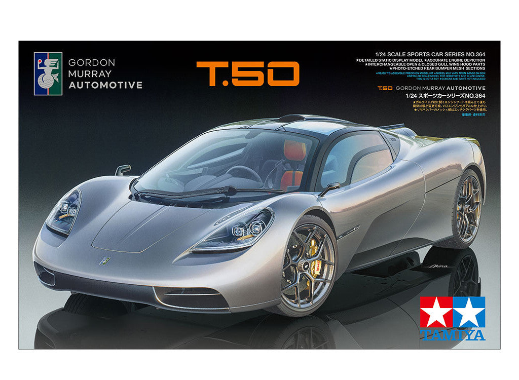 Tamiya 1/24 Gordon Murray Automotive GMA T.50 Scale Model Sports Car Kit 24364