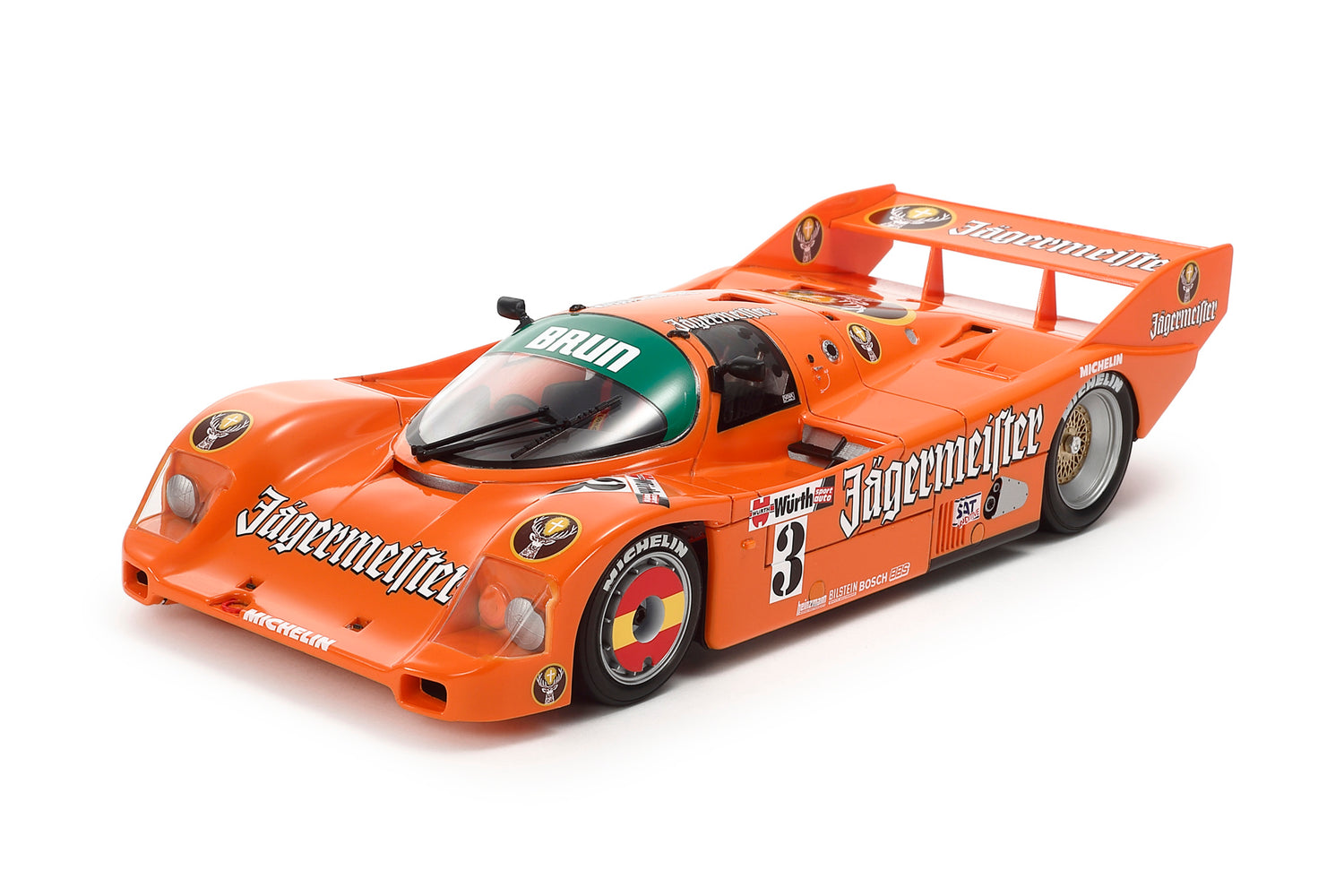 Tamiya 1/24 Porsche 962C Jagermeister Scale Model Race Car Kit 24372
