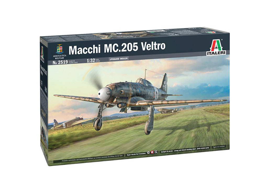 Italeri 1/32 Macchi MC.205 “Veltro” Aircraft Scale Model Kit 2519