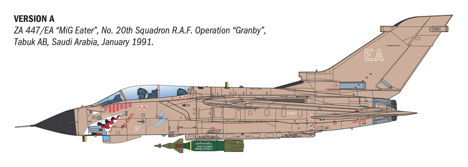 Italeri 1/32 Tornado GR.1 Desert Storm RAF Aircraft Scale model kit 2521