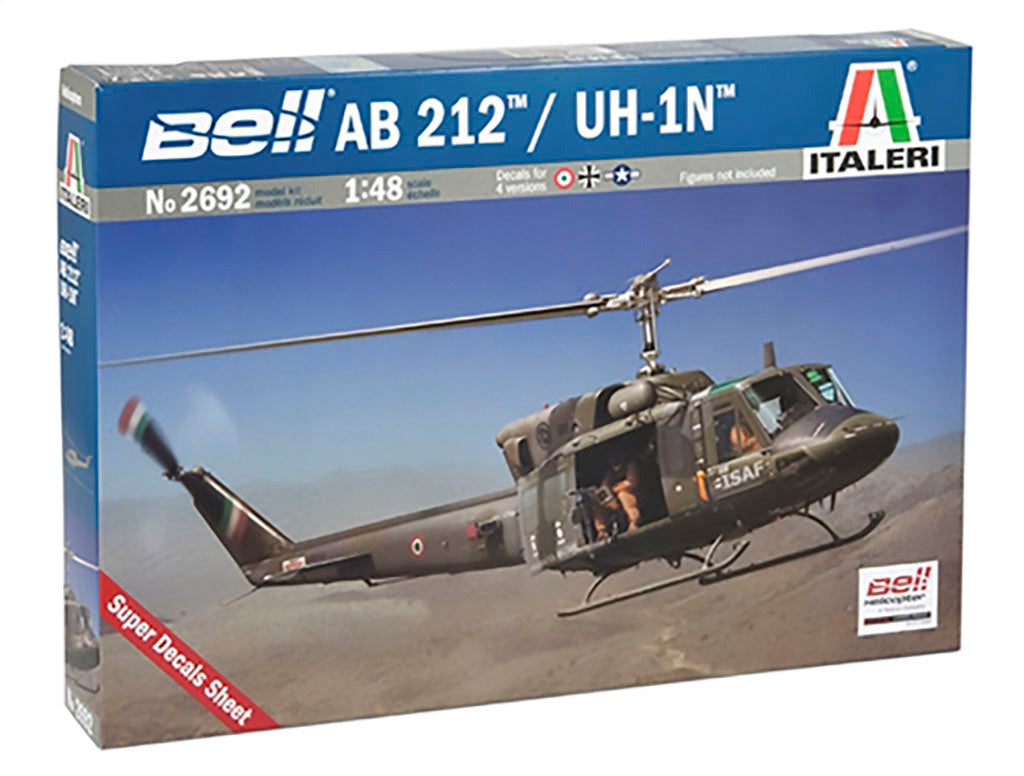Italeri 1/48 model aircraft kit  AB 212 /UH 1N Model Kit 2692