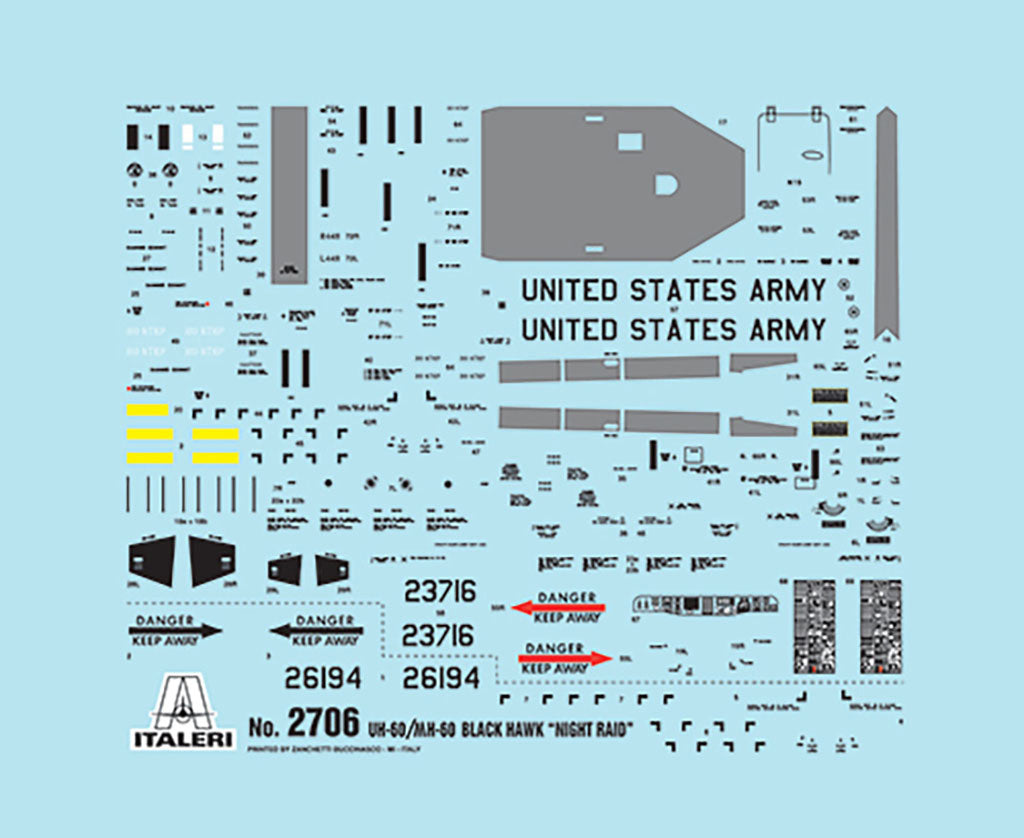 Italeri 1/48 UH-60/MH-60  BLACK HAWK "NIGHT RAID" Helicopter 2706