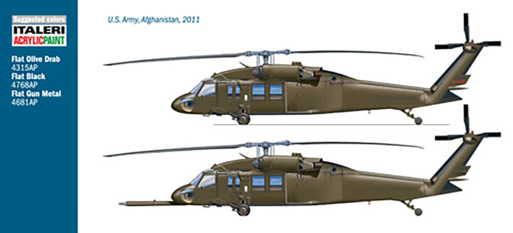 Italeri 1/48 UH-60/MH-60  BLACK HAWK "NIGHT RAID" Helicopter 2706