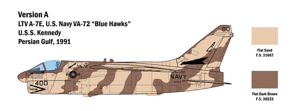 Italeri 1/48 A-7E Corsair II Fighter Plane Scale model Kit 2797