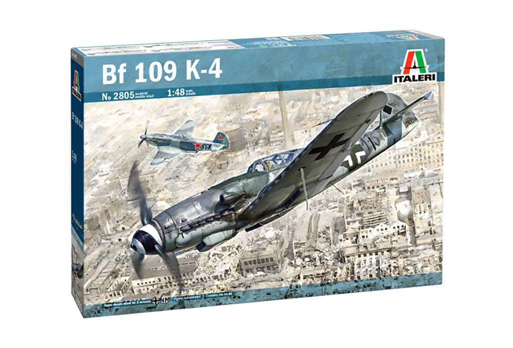 Italeri 1/48 Bf 109 K-4 1/48 Scale model Fighter plane Set 2805*