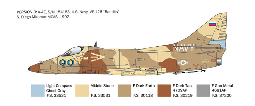 Italeri A-4 E/F/G Skyhawk 1/48 Plane Model Kit
