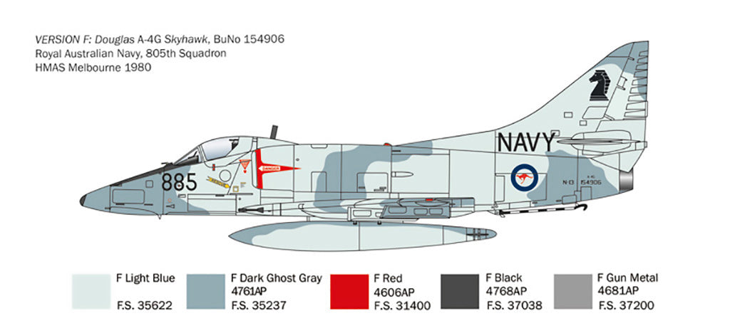Italeri A-4 E/F/G Skyhawk 1/48 Plane Model Kit