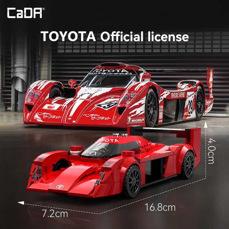 CaDA 1:24 Toyota GT-One Racing Car - 272 pcs Building Block Set