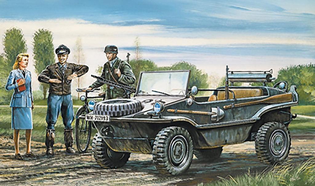 Italeri 1/35 Kfz. 69 SCHWIMMWAGEN Military Scale Model kit 313*