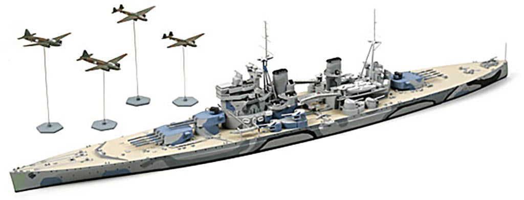 Tamiya 1/700 BRITISH BATTLESHIP PRINCE OF WALES Model Kit 31615