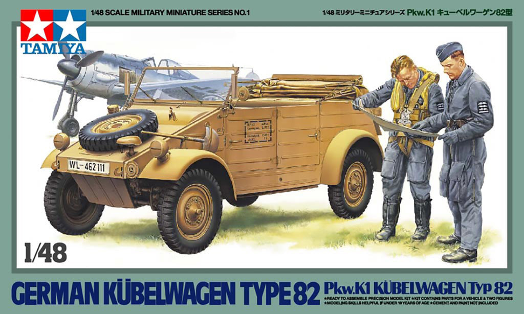 Tamiya 1/48 GERMAN KUBELWAGEN Military Car Scale Model Kit