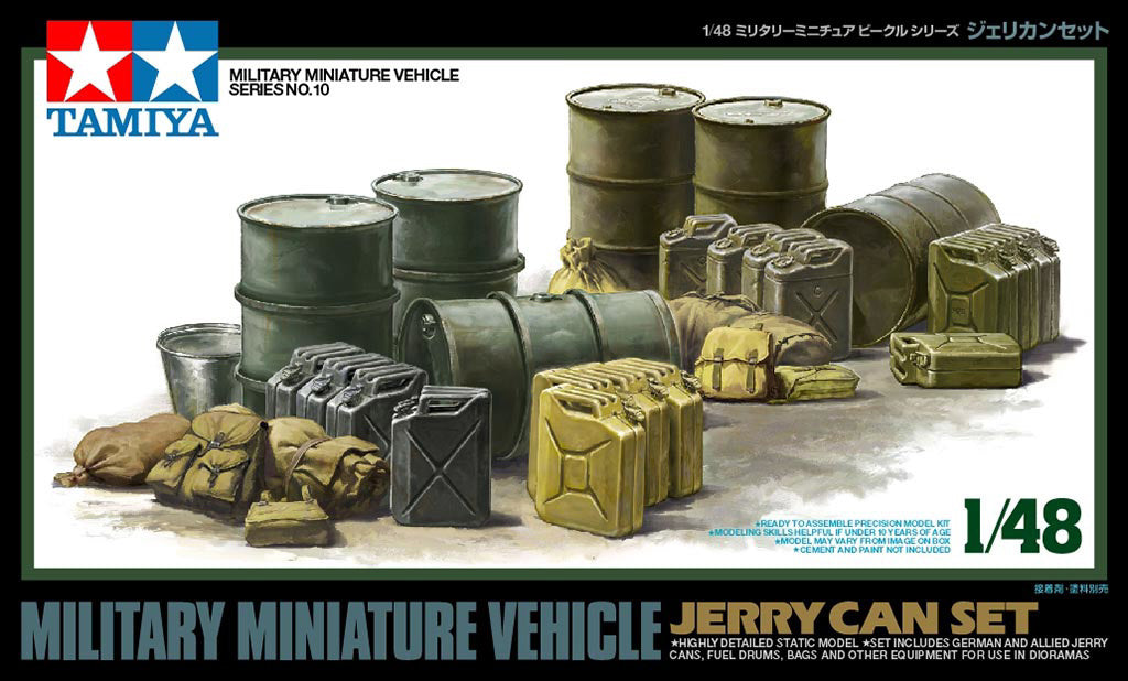 Tamiya 1/48 JERRY CAN SET Scale Model Kit 32510