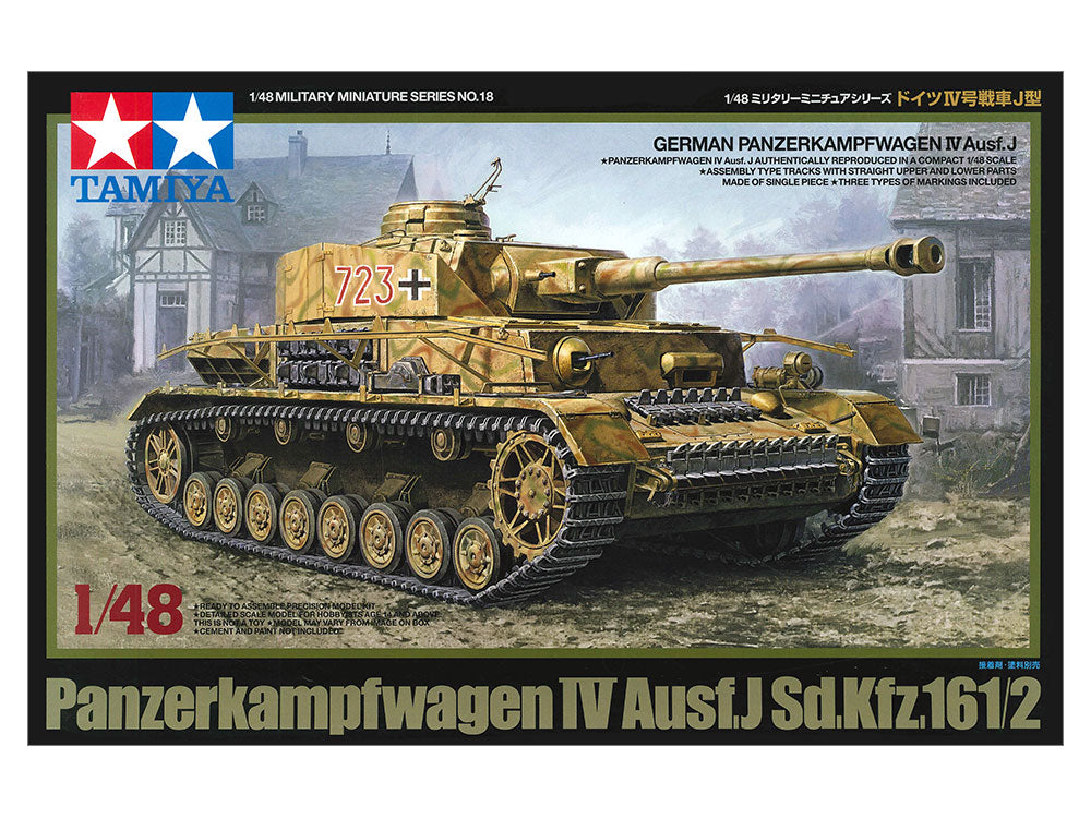 Tamiya 1/48 Panzerkampfwagen IV Ausf.J Sd.Kfz.161/2 Tamk Military Model