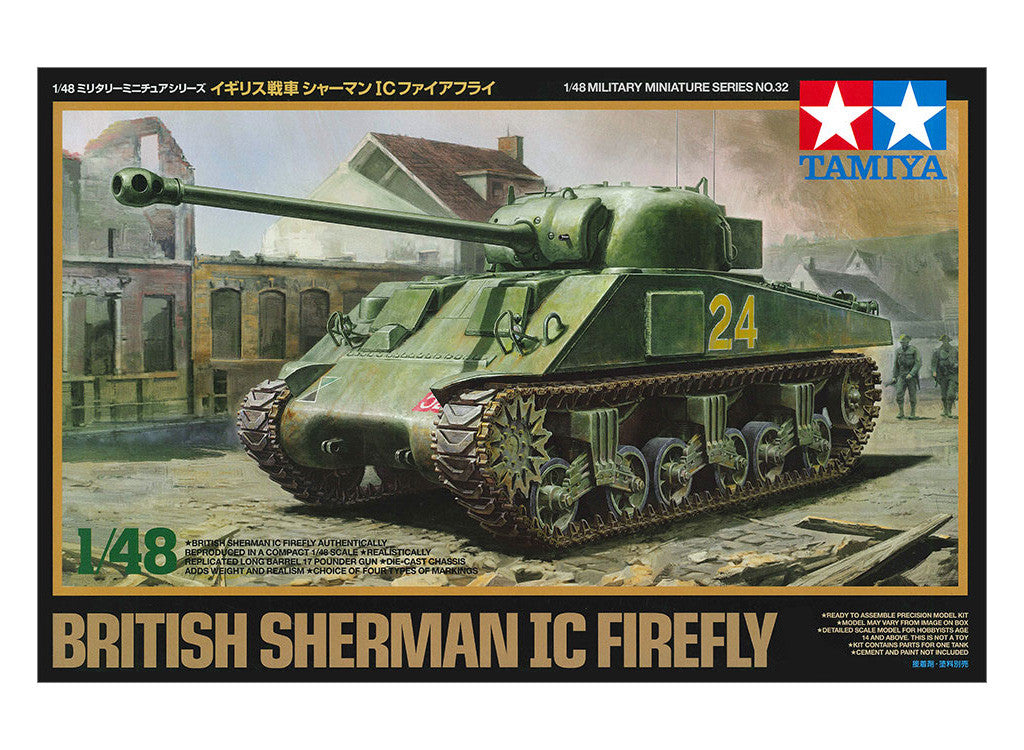 Tamiya 1/48 British Sherman Ic Firefly Scale Model Tank Kit 32532