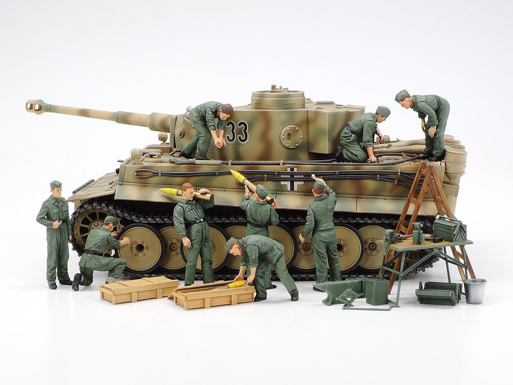 Tamiya 1/478 TANK CREW FIELD MAINTENANCE FIGURES military Model kit 32547