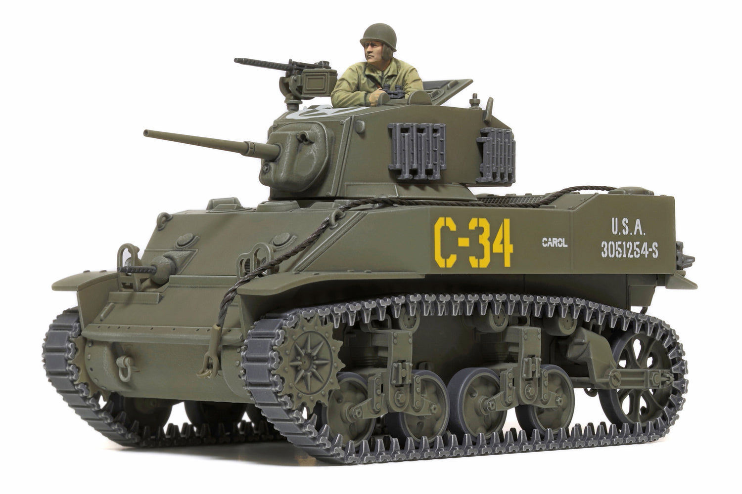 Tamiya 1/48 M5A1 Stuart Tank Scale Model Kit 32606