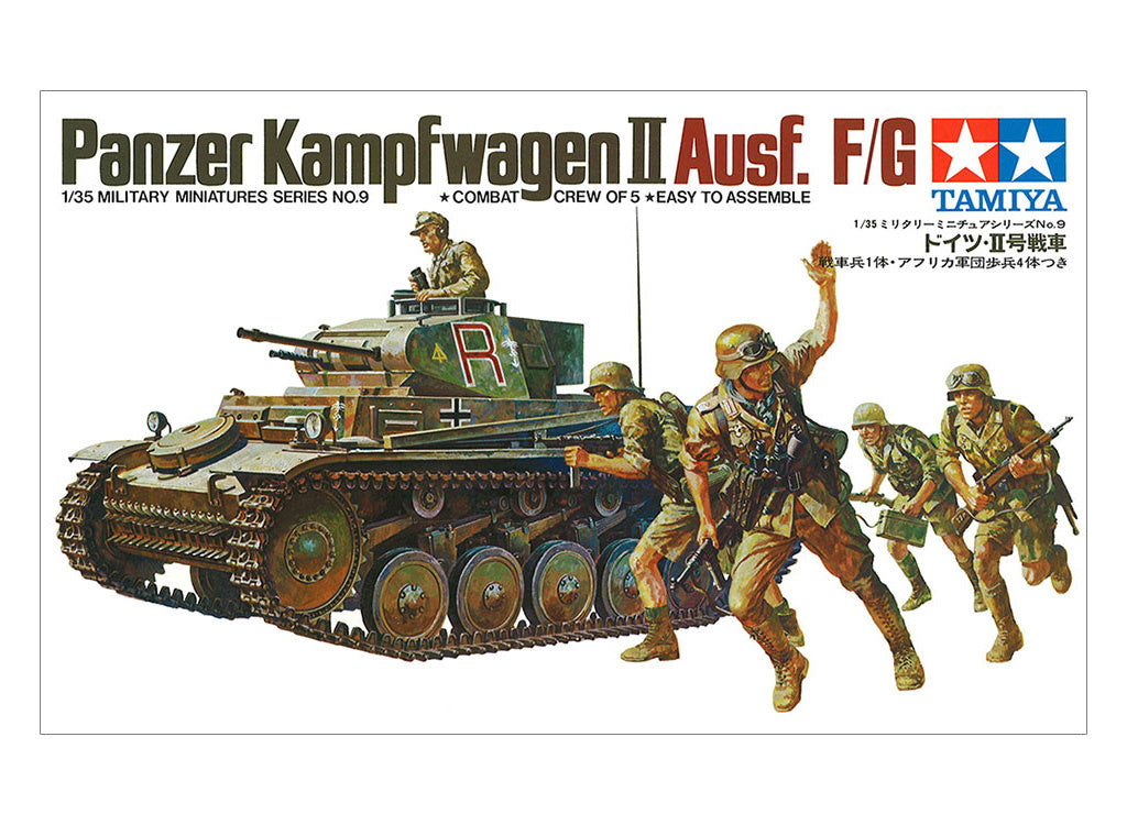 Tamiya German Panzerkampfwagen II 1/35 tank scale model set 35009