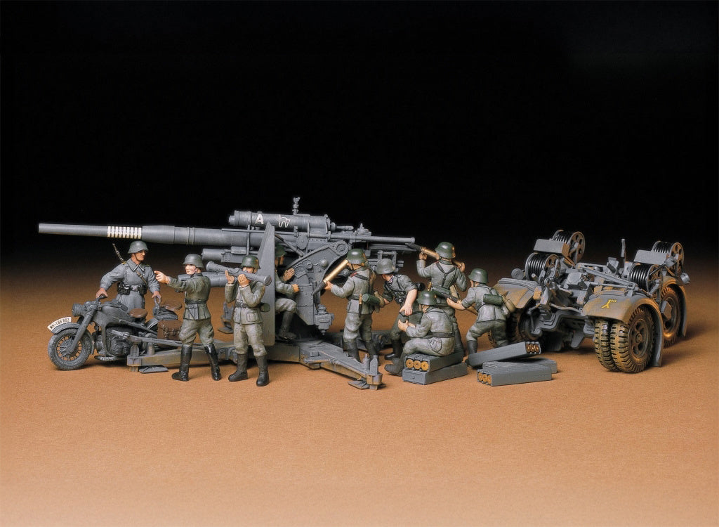 Tamiya 1/35 German 88mm Gun Flak 36/37 Scale Model Kit 35017